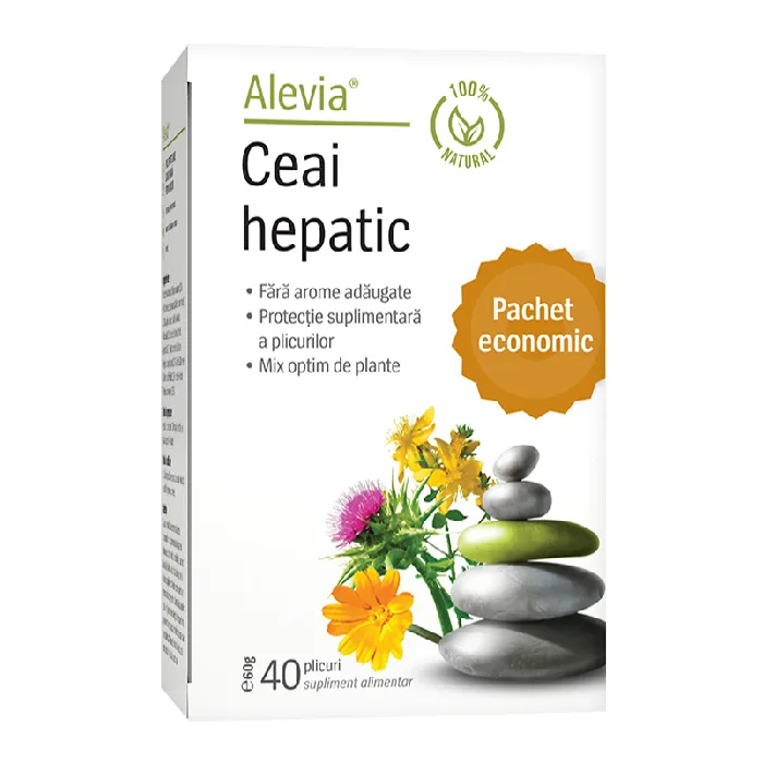 Ceai hepatic, 40 plicuri, Alevia — preț și oferte