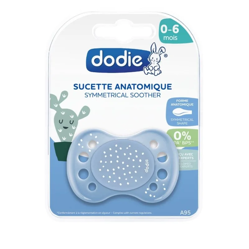 Suzeta anatomica din silicon 0-6 luni Viata Fericita Baieti A95, 1 bucata, Dodie — preț și oferte