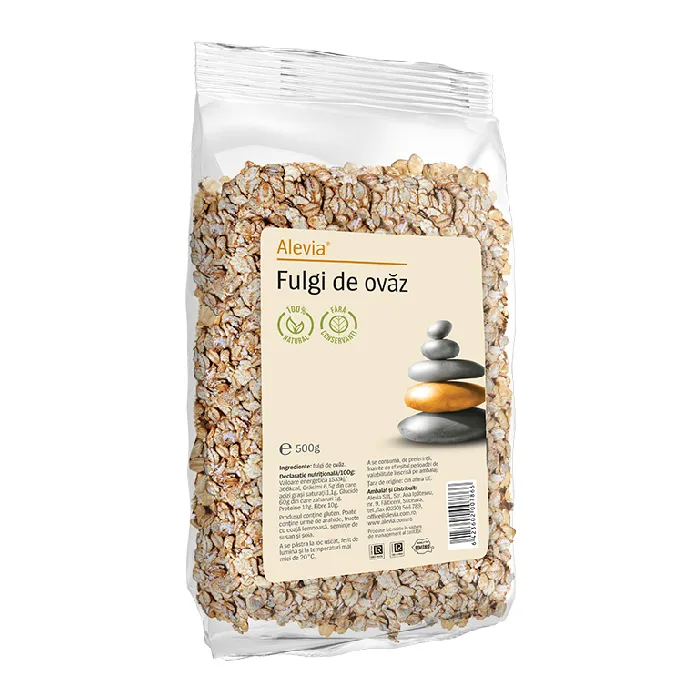 Fulgi de ovaz, 500 g, Alevia — preț și oferte