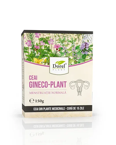 Ceai Gineco-plant (uz intern) menstruatie normala, 150g, Dorel Plant — preț și oferte