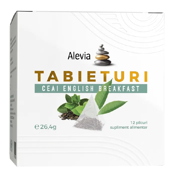 Ceai english breakfast Tabieturi, 12 plicuri, Alevia — preț și oferte