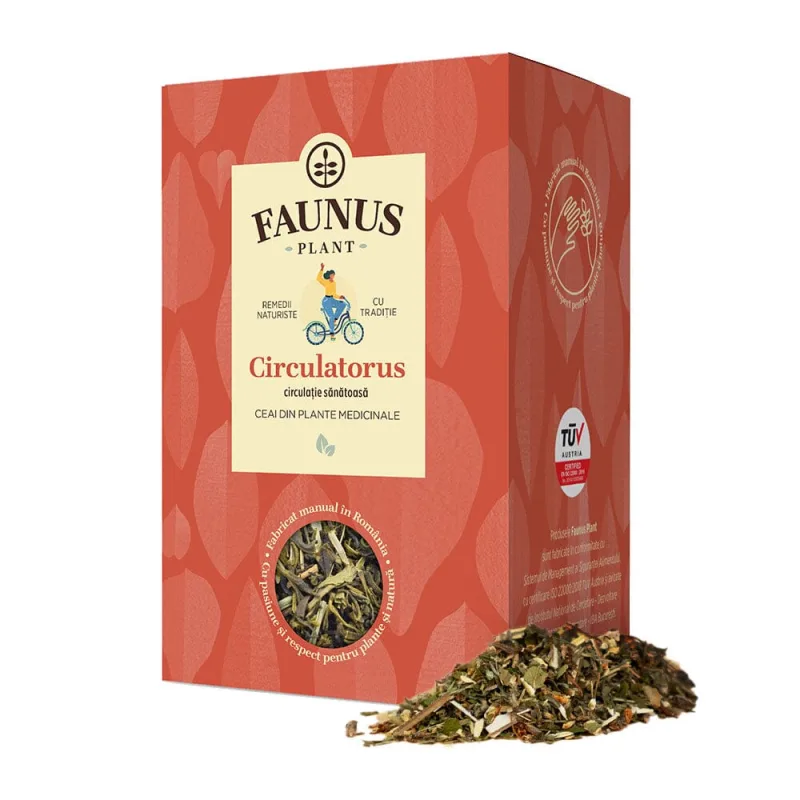Ceai pentru normalizarea circulatiei sangelui Circulatorus, 90g, Faunus Plant — preț și oferte