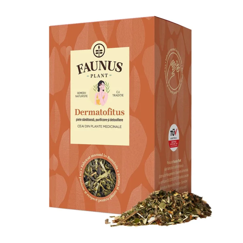 Ceai pentru afectiuni cutanate Dermatofitus, 90g, Faunus Plant — preț și oferte