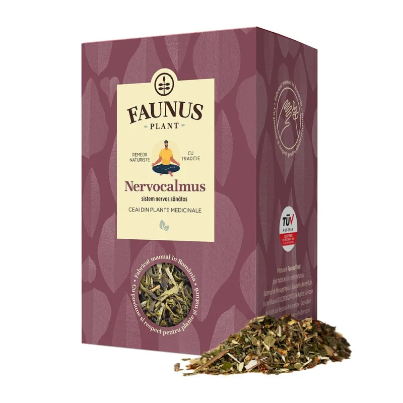 Ceai calmant Nervocalmus, 90g, Faunus Plant — preț și oferte