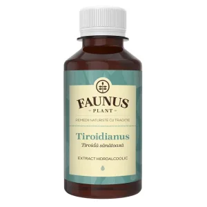 Tinctura pentru hormoni tiroidieni Tiroidianus, 200ml, Faunus Plant