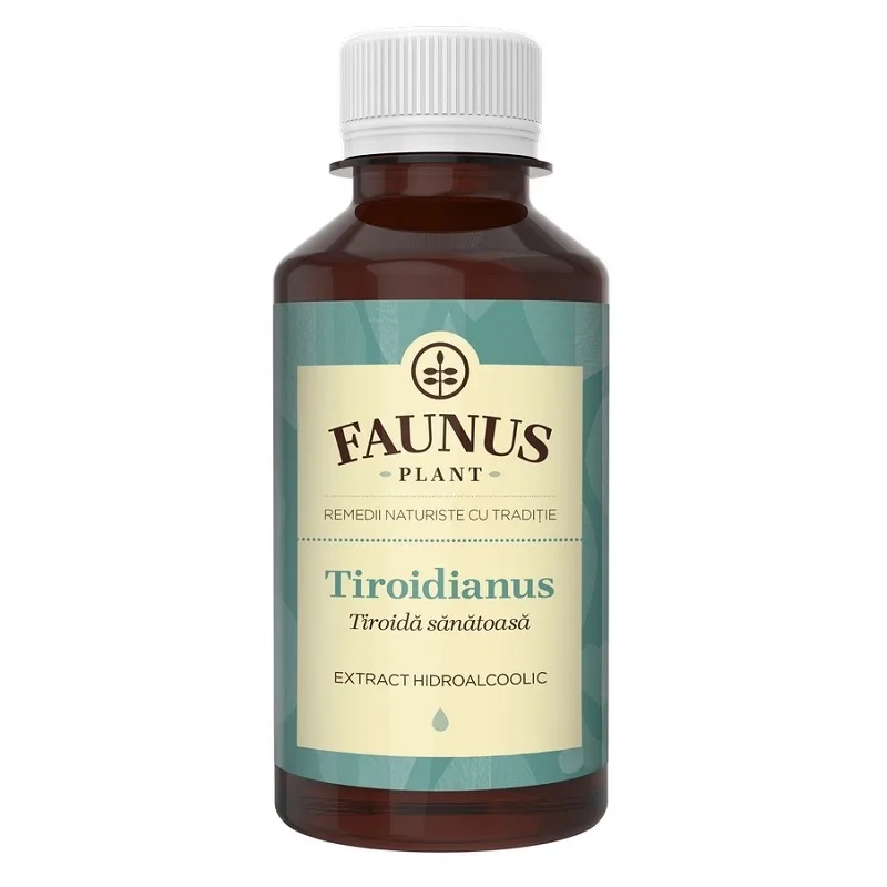 Tinctura pentru hormoni tiroidieni Tiroidianus, 200ml, Faunus Plant — preț și oferte