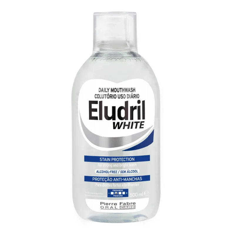 Apa de gura anti-pete, 500 ml, Eludril White PIERRE FABRE — preț și oferte
