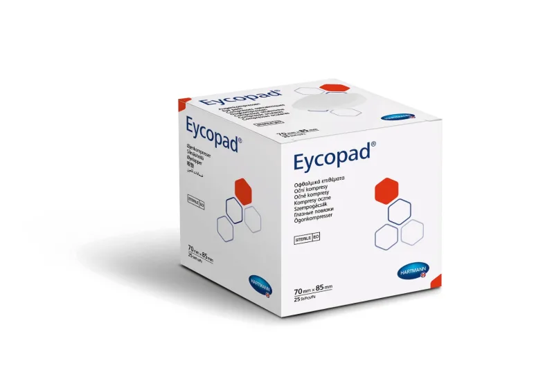 Comprese sterile oculare, 8.5 x 7 cm, 25 buc, Eycopad HARTMANN — preț și oferte
