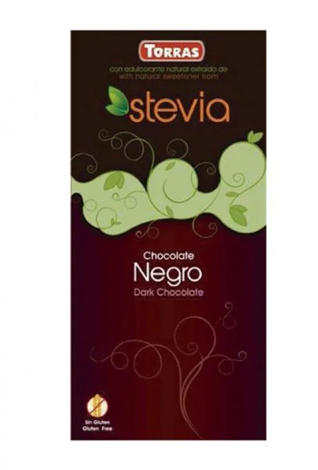 Ciocolata neagra fara zahar si gluten 60% cacao Stevia, 100g, Torras — preț și oferte