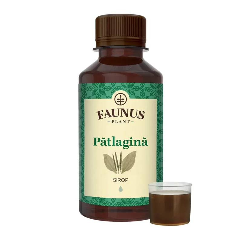 Sirop pentru tuse cu Patlagina, 200ml, Faunus Plant — preț și oferte