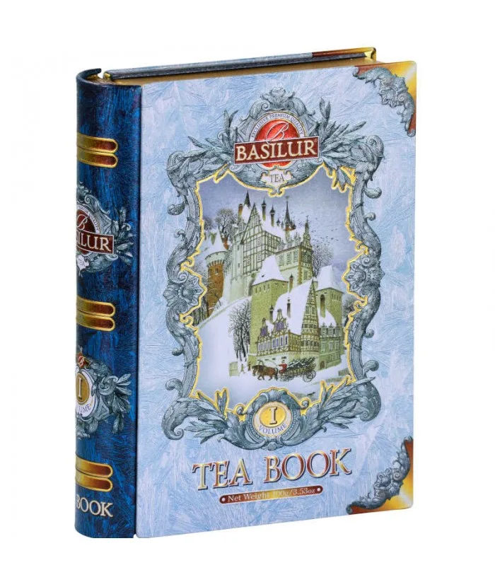 Ceai negru cu albastrele, iasomie si aroma de migdale prajite Tea Book Vol 1, 100g, Basilur — preț și oferte