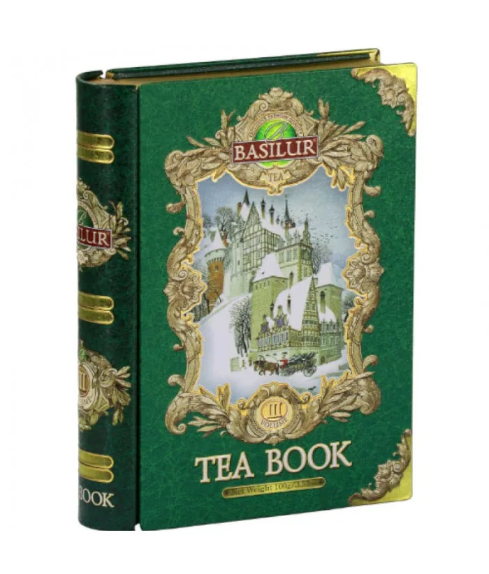 Ceai verde cu merisoare, capsuni si pepene galben Tea Book Vol 3, 100g, Basilur — preț și oferte