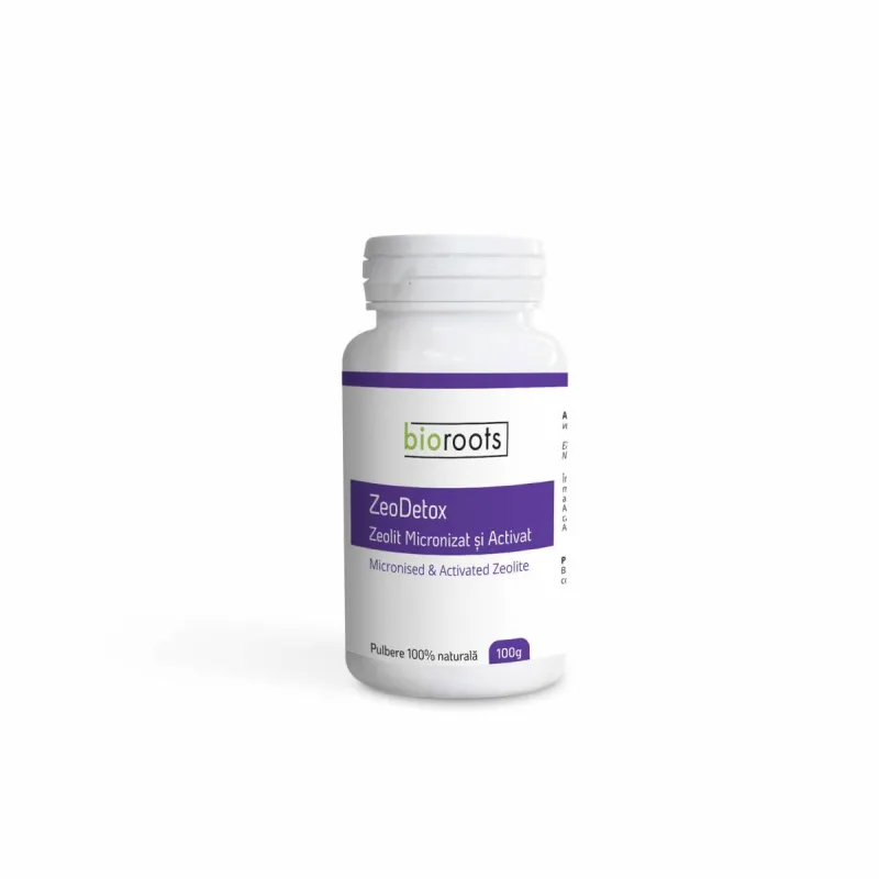 Zeolit Micronizat si Activat Pulbere 100% naturala ZeoDetox, 100g, Bioroots — preț și oferte