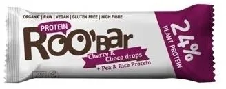 Baton proteic cu cirese si ciocolata raw Bio, 40g, Roobar — preț și oferte