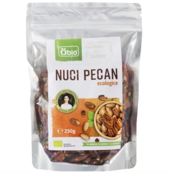Nuci pecan bio, 250g, Obio — preț și oferte