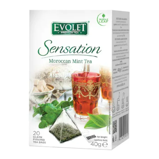 Ceai moroccan de menta Selection, 20 plicuri, Evolet — preț și oferte
