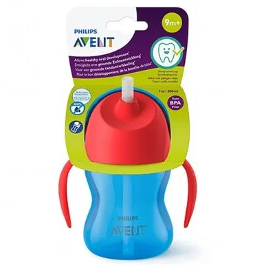 Cana cu pai pentru baietei +9 luni SCF 796/01, 200ml, Philips Avent — preț și oferte