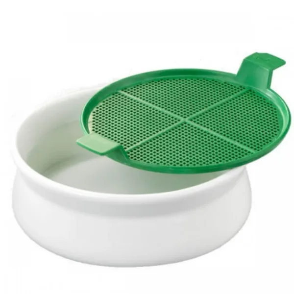 Vas de ceramica cu sita pentru germinare seminte mucilaginoase, 1 bucata, Germline — preț și oferte