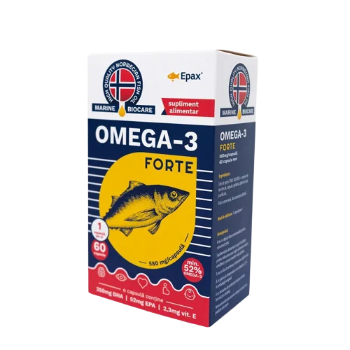 Omega 3 Forte Marine Biocare, 60 capsule, Phyto Biocare — preț și oferte