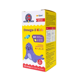 Omega 3 Kids Marine Biocare, 60 capsule masticabile, Phyto Biocare