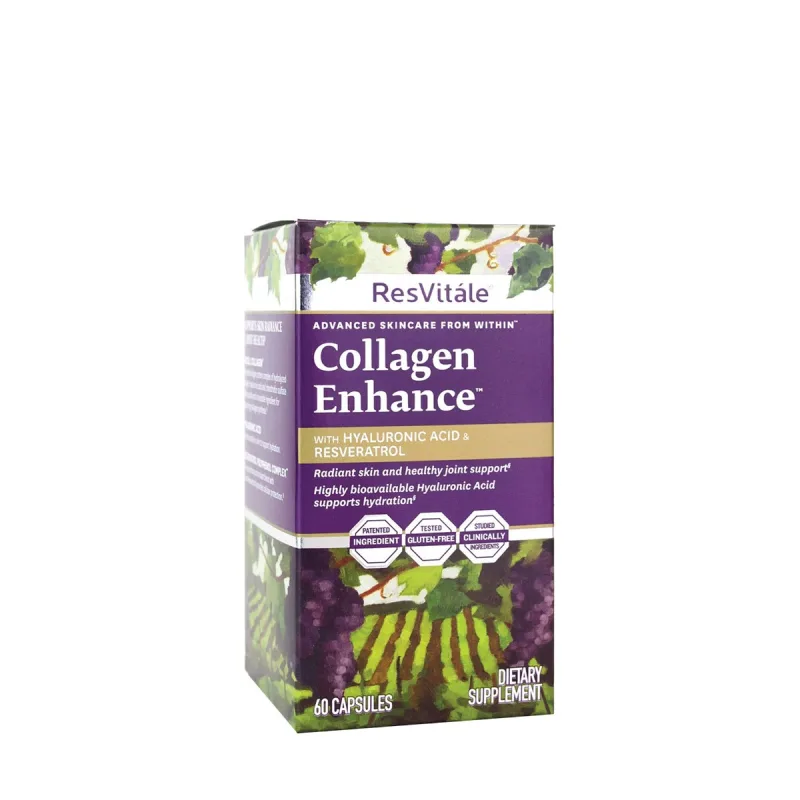 Colagen Collagen Enhance ResVitale, 60 capsule, GNC — preț și oferte