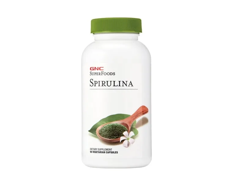 Spirulina 500 mg, 90 capsule, GNC SuperFoods — preț și oferte