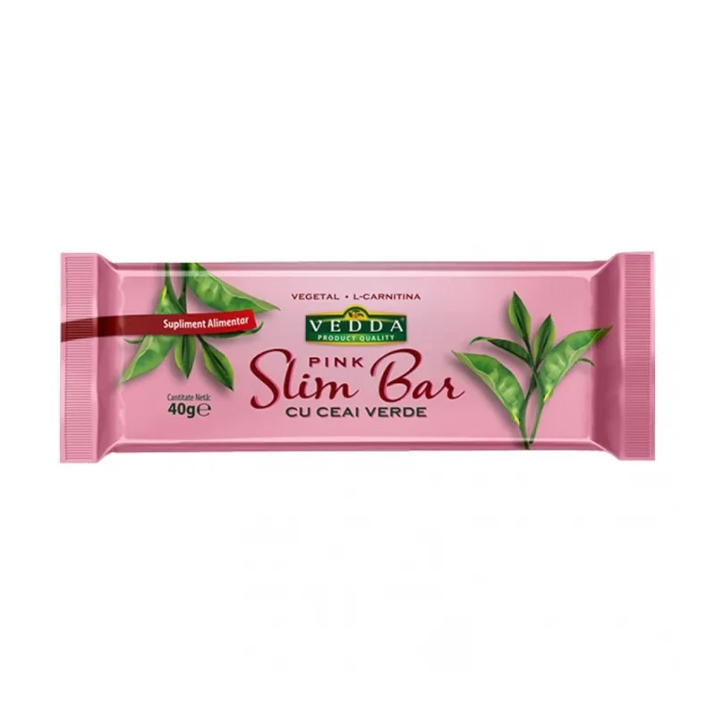 Baton de slabit cu ceai verde Pink Bar, 40g, Vedda — preț și oferte