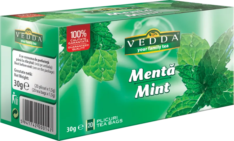 Ceai de menta, 20 plicuri, Vedda — preț și oferte