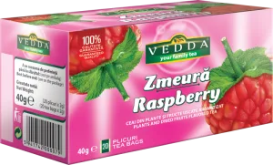 Ceai de zmeura, 20 plicuri, Vedda