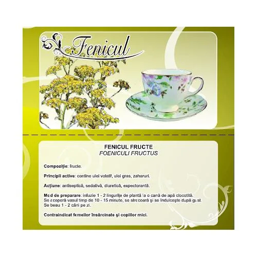 Ceai din fructe de fenicul, 50g, Cyani — preț și oferte