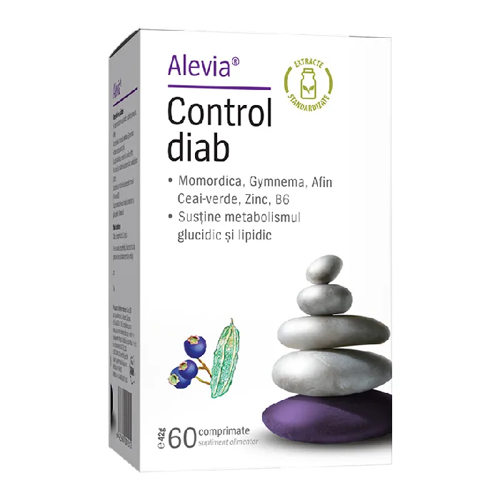 Control Diab, 60 comprimate, Alevia — preț și oferte