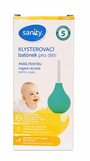 Para pentru irigare rectala pentru copii Nr.5, 1 bucata, Sanity