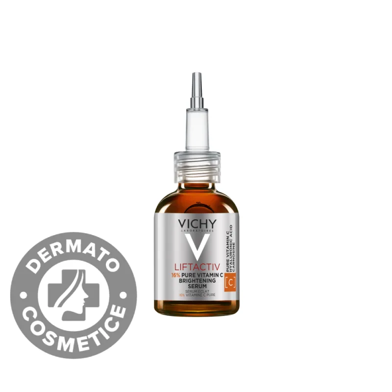Serum cu 16% Vitamina C Pura cu efect de luminozitate Liftactiv Supreme, 20ml, Vichy — preț și oferte