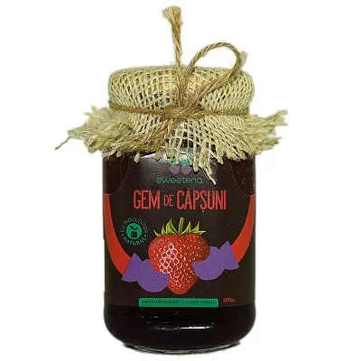 Gem de capsuni (fara zahar), 300g, Sweeteria — preț și oferte