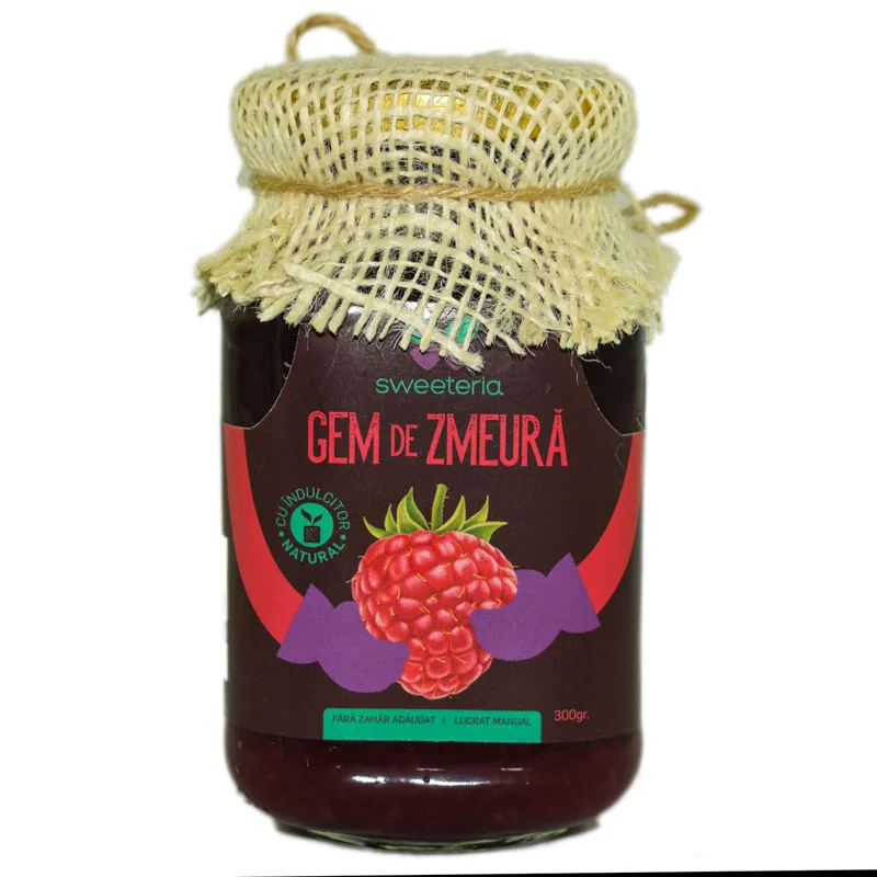 Gem de zmeura fara zahar, 300g, Sweeteria — preț și oferte