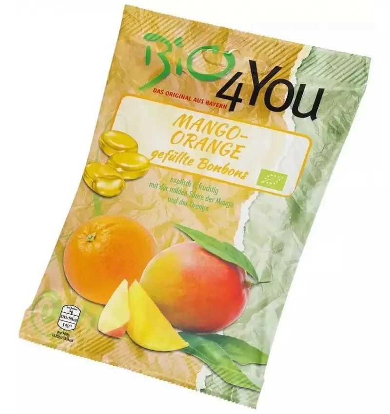 Dropsuri bio cu mango si portocale, 75g, Bio 4 You — preț și oferte