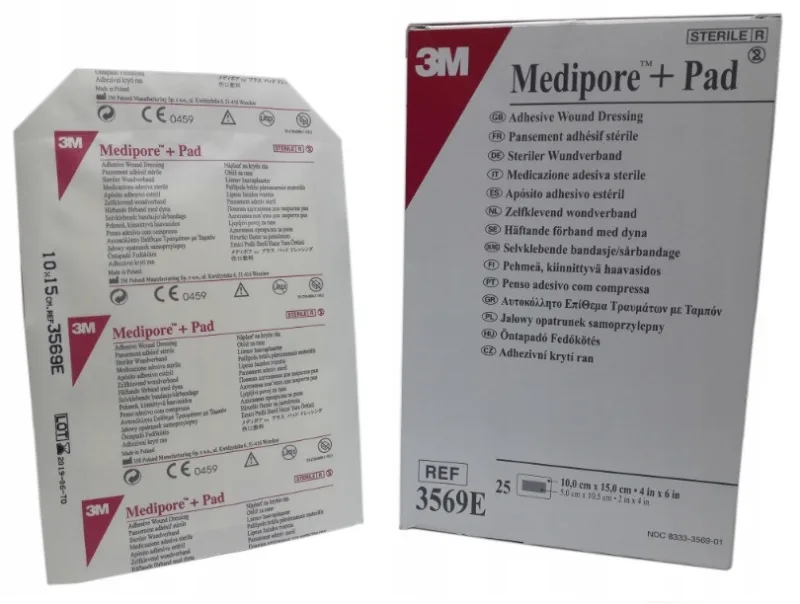 Pansament cu pad central absorbant Medipore + Pad 10x15 cm, 1 bucata, 3M Healthcare — preț și oferte