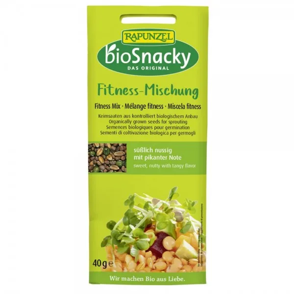 Amestec fitness de seminte pentru germinat bio BioSnacky, 40g, Rapunzel — preț și oferte