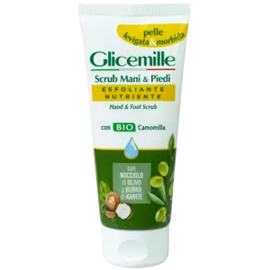 Crema exfolianta cu glicerina si musetel bio pentru maini si picioare, 100ml, Glicemille