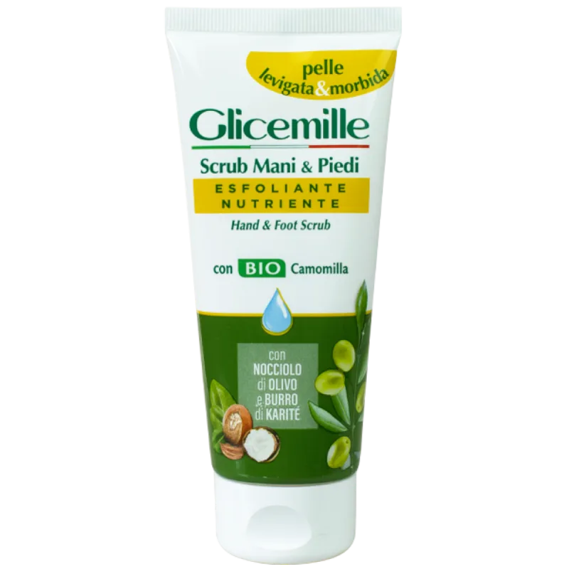 Crema exfolianta cu glicerina si musetel bio pentru maini si picioare, 100ml, Glicemille — preț și oferte