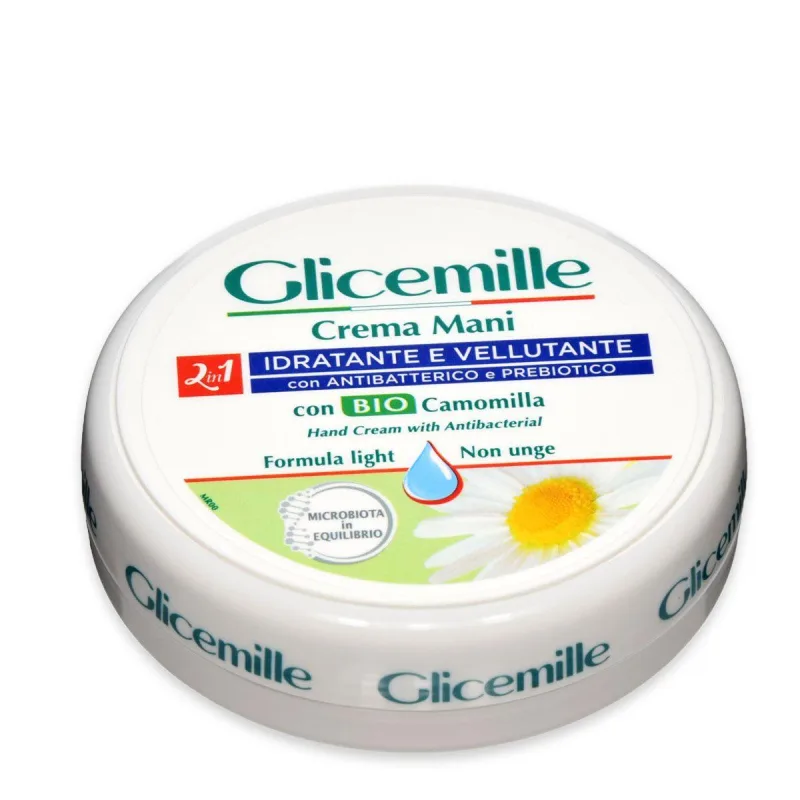 Crema hidratanta pentru maini cu glicerina & musetel bio si vitamina E, 100ml, Glicemille — preț și oferte