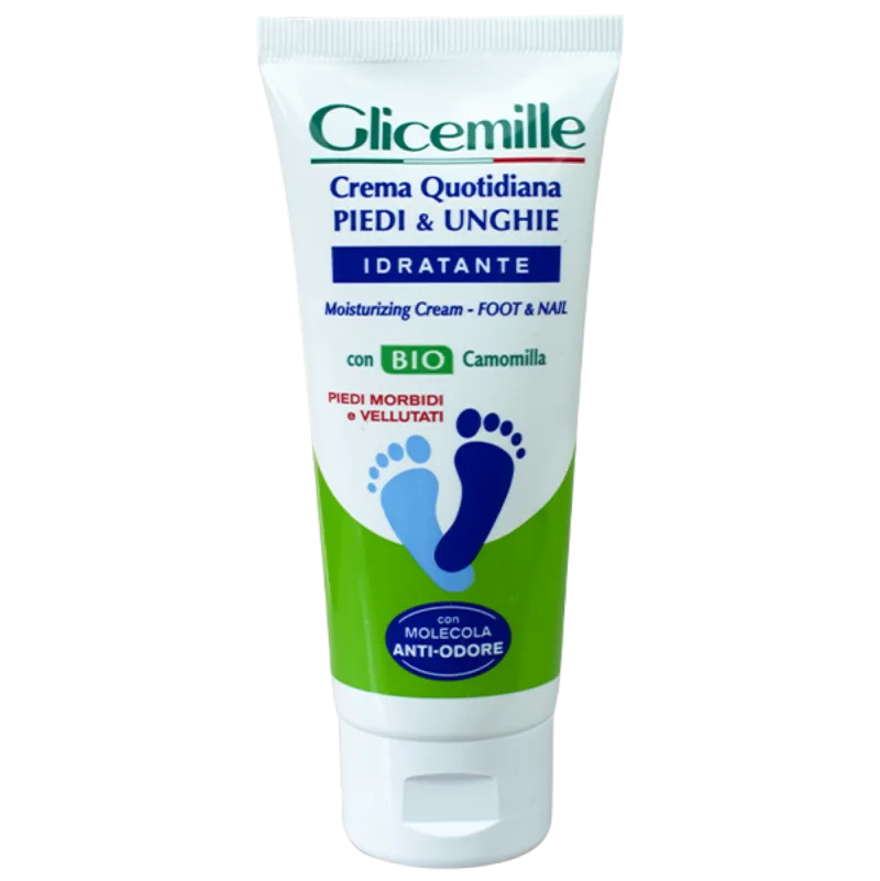 Crema hidratanta pentru picioare si unghii cu glicerina si musetel bio, 100ml, Glicemille — preț și oferte