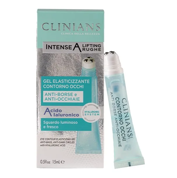 Gel elasticizant anticearcan pentru conturul ochilor cu Acid Hialuronic, 15ml, Clinians — preț și oferte
