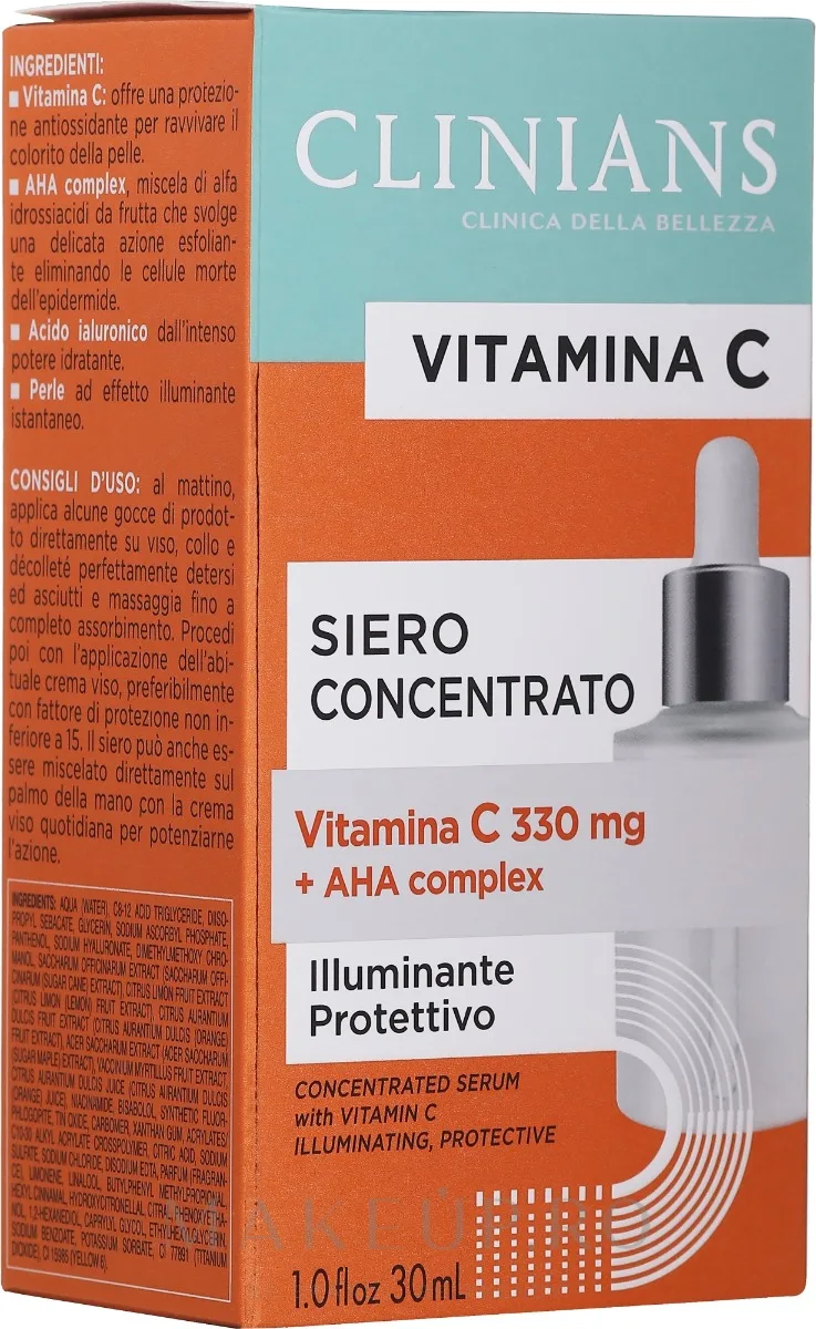 Ser concentrat iluminator cu Vitamina C, 30ml, Clinians — preț și oferte