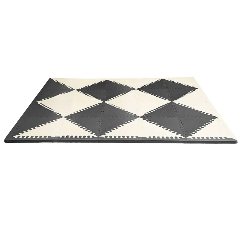 Covoras de joaca puzzle geometric Playspot Negru/Bej, 1 bucata, Skip Hop — preț și oferte