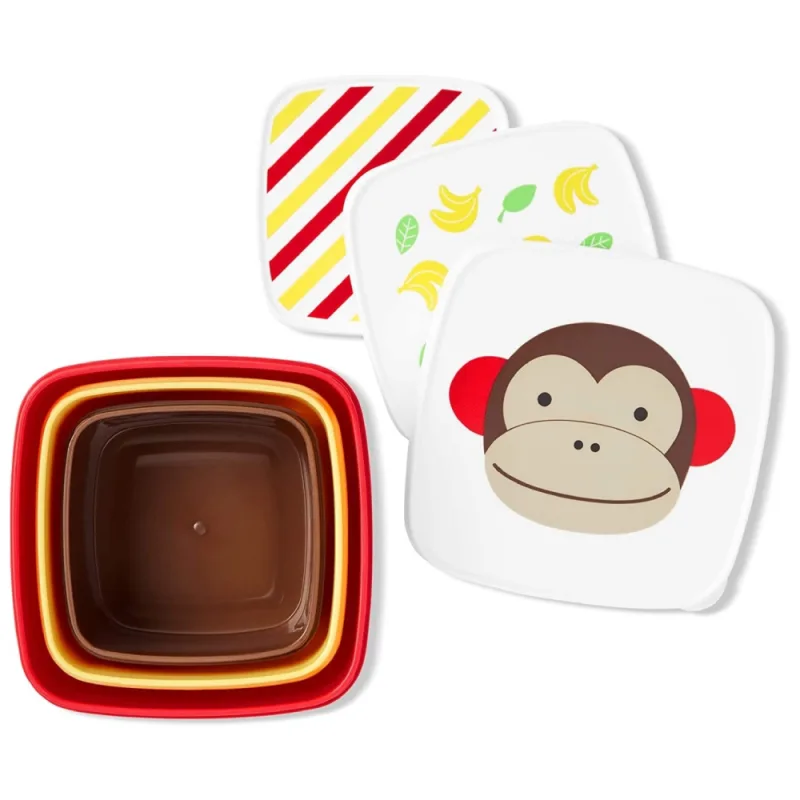 Set cutii pentru pranz Zoo Maimutica, 3 bucati, Skip Hop — preț și oferte