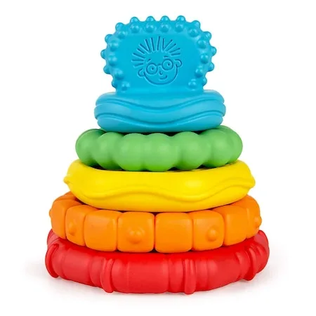 Jucarie multisenzoriala si de dentitie Stacking Teether, 1 bucata, Baby Einstein — preț și oferte