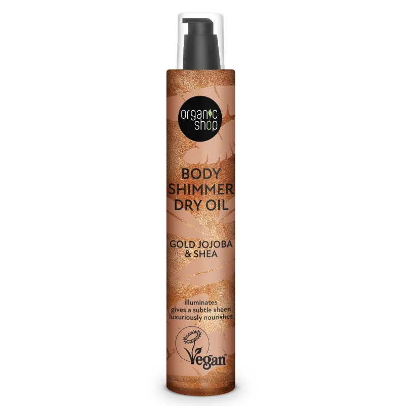 Ulei de corp cu sclipici & jojoba si shea, 100ml, Organic Shop — preț și oferte