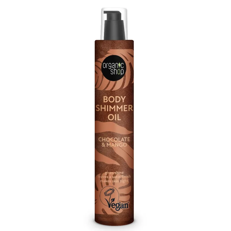 Ulei uscat de corp cu sclipici & ciocolata si mango, 100ml, Organic Shop — preț și oferte