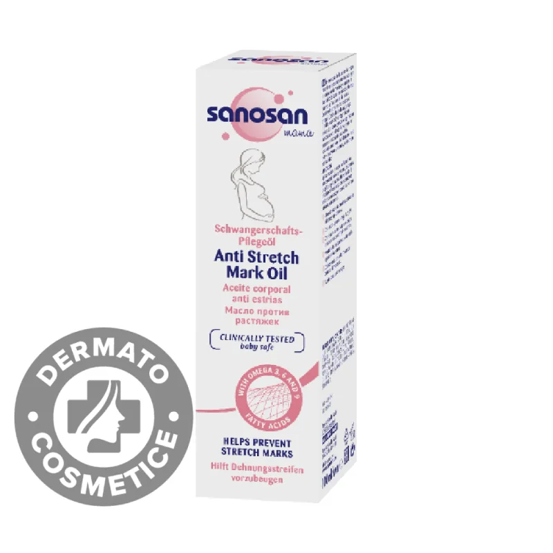 Ulei pentru prevenirea vergeturilor pentru mame, 100ml, Sanosan — preț și oferte